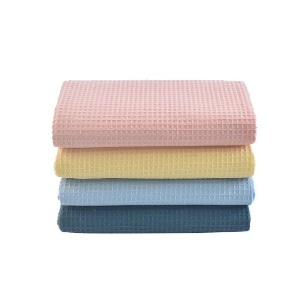 110x50cm High Quality Cotton Waffle Thick Fabric for Hotel Bathrobe Pajamas Absorbent Breathable DIY Home Textile Sewing Cloth