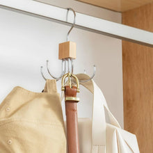 360° Rotating Belt Hanger Hook Multi purpose clothes hanger, with 6 claw hooks, belt hangers, wardrobe hangers, scarf racks,