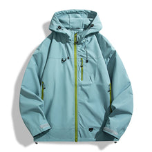 Chaqueta cortavientos impermeable unisex LNGXO para deportes al aire libre, cortavientos de una capa para hombre y mujer, impermeable para senderismo, escalada y trekking