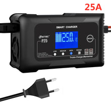 HTRC 20A/25A Car Battery Charger High Power Smart Charger for Lithium LiFePO4 AGM GEL Lead-acid Battery 12V 24V Charger for Car