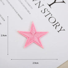 1pcs Small Star Embroidery Patches For Clothing Jeans Hat Iron on Sticker Love Appliques Stripes Garment Sewing Supplies