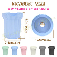 SW 40oz Silicone Cup Bottom Cover for Stanley Quencher Adventure Tumbler Protective Water Bottle Sleeve Antislip Cup Boot Sleeve