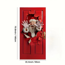 Christmas Theme 2D Background Polyester Banner Door Hanging Party Santa Claus Fun Designs Home Garden Christmas Party Decor Gift