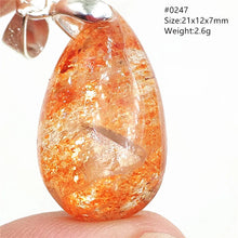 Natural Red Green Strawberry Quartz Arusha Orange Sunstone Pendant Necklace Women Men Jewelry Flash Fashion Stone Beads AAAAAA