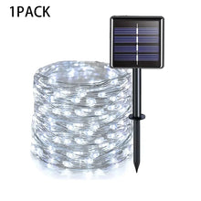 102M/52M/32m/22m/11m/7m Solar LED Light Outdoor Festoon Waterproof Garland String Lights Street Garland for Wedding Party Decor