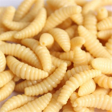 50Pcs Soft Silicone Maggots Baits Fishing Lures Artificial Baits Jigging Wobblers