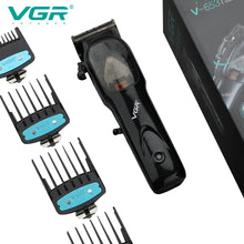 VGR 653 Barber Professional Hair Clipper Cordless Hair Trimmer Electric Haircut Machine Beard Trimmer For Men