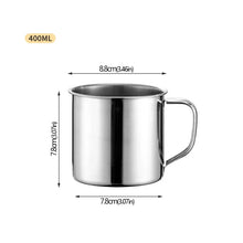 Stainless Steel Cup Portable Coffee Cup Camping Travel Mug Metal Coffee Mug Water Drinking Cup Milk Tea Cup Tumbler Water Mug