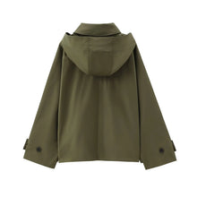 MUJER Hooded Women's Trench Coat Long Sleeve Women's Windbreaker New in Coats and Jackets for Women Winter Coats Woman Trench