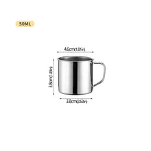 Vaso de acero inoxidable, taza de café portátil, taza de camping, taza de viaje, taza de metal para café, vaso para beber agua, taza para té con leche, vaso térmico, taza para agua