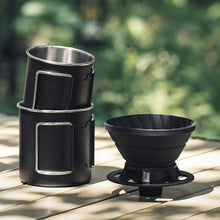 YRP Coffee Filter Reusable Silicone Camping Coffee Cup Filter Paper Dripper Barista Tools Brewing Funnel Filter Cup1-2Cups