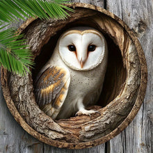 Round Wooden Bird Wall Plaque, 20cm Vintage Print for Home and Garden Decor - image 11