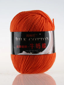 1Pc 50g Milk Cotton Knitting Yarn Crochet Yarn Hand Knitted Line DIY Knit Sweater Scarf Hat sock blanket amigurumi threads 120M