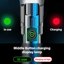 P200 Super Powerful LED Flashlight Zoom Tactical Torch Built-in Battery USB Rechargeable Waterproof Lamp Ultra Bright Lantern