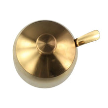 Useful Stainless Steel Sugar Bowl Gold Silver Large Capacity Seasoning Pot with Spoon Lid Durable Storage Jar Home