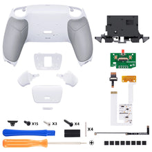 Kit de remapeo eXtremeRate RISE V4 con palancas traseras programables para controlador PS5 BDM-060, placa de actualización, carcasa trasera y botones traseros