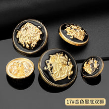 Vintage Gold Metal Shank Buttons, 10 Pcs Round Buttons for Suits and Coats - image 5
