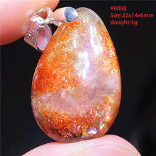 Natural Red Green Strawberry Quartz Arusha Orange Sunstone Pendant Necklace Women Men Jewelry Flash Fashion Stone Beads AAAAAA