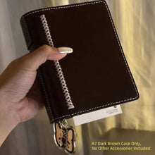 Cuaderno de piel 2026, agenda de bolsillo, organizador con anillas, hojas sueltas, colgante vintage, diario artesanal, mini libreta.