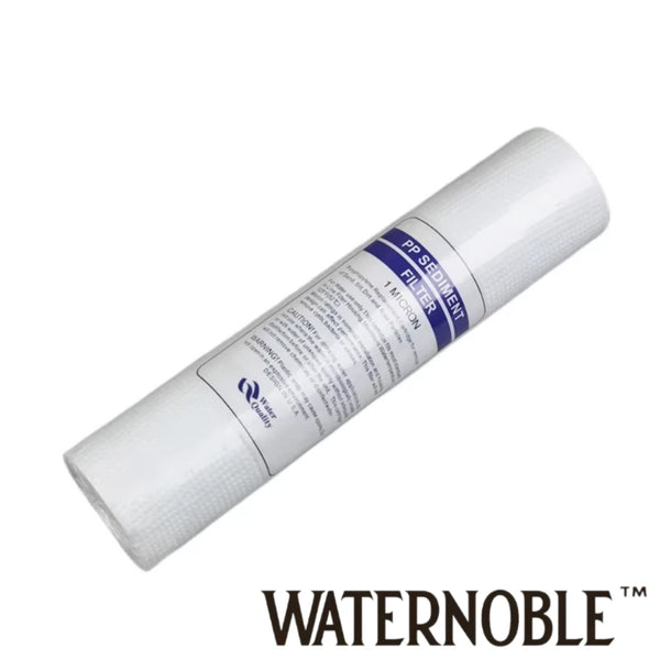 Waternoble 10 Inch 1 / 5 Micron PP Cotton Sediment Water Purifier Front Filter Cartridge Replacement for Reverse Osmosis System
