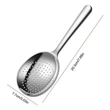 New Stainless Steel Serving Spoon Restaurant Public Use Filtering Soup Rice Ladle Large Size Silver Tone Kitchen Utensil Set