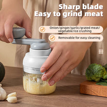 Manual Meat Mincer Garlic Chopper Rotate Garlic Press Crusher Vegetable Onion Cutter Kitchen Cooking Accessories Items 250ML