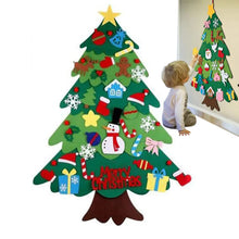 Felt Wall Christmas Tree Seasonal Decoration New Year DIY Felt Christmas Tree Decor for Home Apartment Living Room Bedroom