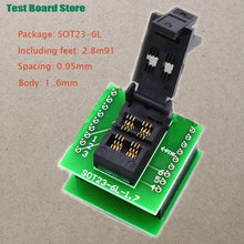 Test Board 1pcs SOT23-3 5 6L Gold-Plated Aging Seat With Plate Burning Socket Plastic Width 1.7/1.4 Straight Pin