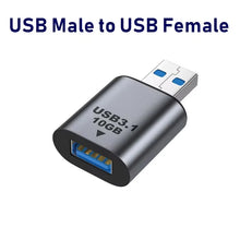 USB A to Type-C Adapter USB 3.1 OTG Adapter Mobile Phone Laptop Fast Charging Converter 10Gb Data Transfer Cable Connector