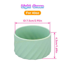 SW 40oz Silicone Cup Bottom Cover for Stanley Quencher Adventure Tumbler Protective Water Bottle Sleeve Antislip Cup Boot Sleeve