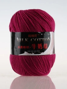 1Pc 50g Milk Cotton Knitting Yarn Crochet Yarn Hand Knitted Line DIY Knit Sweater Scarf Hat sock blanket amigurumi threads 120M