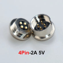 JCD 1Pair 2/3/4/5/6/Pin Male Female Waterproof Round Shape Magnet Suction Spring Pogo Pin DC Power Charging Magnetic Connector ﻿