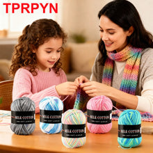 1Pc 50g Milk Cotton Knitting Yarn Crochet Yarn Hand Knitted Line DIY Knit Sweater Scarf Hat sock blanket amigurumi threads 120M