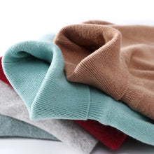 Jersey de cuello alto de cachemira para hombre, 100% lana pura, suéter de punto, básico, liso, elegante, casual, prendas de punto para hombre, otoño-invierno