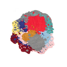 Art Living Room Carpet Irregular Color IG Bedroom Bedside Rug Round Large Area Splash Ink Creative Coffee Table Mat Ковер Tapete