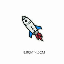 UFO Alien Rocket Space Patch for Clothing Punk Embroidered Patches On Clothes DIY Parches Applique