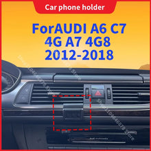 Mobile Support For Car AUDI A6 C7 4G A7 4G8 2012-2018 Car Phone Holder Special Fixed Bracket Base Wireless Charging Accessories