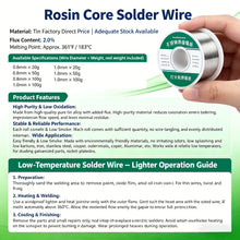 0.8mm 1.0mm 20g 50g 100g Soldering Tin Wire Tin Melt Rosin Core Solder Soldering Wire Roll No-clean FLUX 2.0%