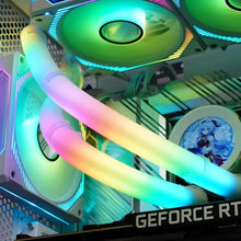 JUMPEAK Flexible 5V ARGB LED Neon Tube Light Strip Cover Sleeve For Gaming PC AIO 120 240 360 CPU Water Liquid Cooler Modding