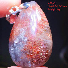 Natural Red Green Strawberry Quartz Arusha Orange Sunstone Pendant Necklace Women Men Jewelry Flash Fashion Stone Beads AAAAAA