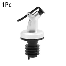 1/3/5Pcs ABS Oil Bottle Stopper Lock Good Sealing Press Design Wine Pourers Kitchen Bar Tool Silicone Rubber Olive Oil Sprayer