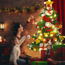 Felt Wall Christmas Tree Seasonal Decoration New Year DIY Felt Christmas Tree Decor for Home Apartment Living Room Bedroom