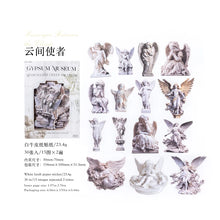 30 pcs/lot Gypsum Museum Kraft paper material sticker Pack Retro Art decorative hand tent collage Scrapbooking supplies