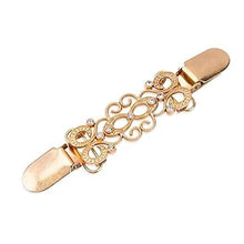 Fashion Sweater Shawl Clips Vintage Cardigan Collar Clip Dress Shirt Cape Cloak Cinch Closure Brooch for Women Clothing Wearing