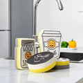 EW Smile Sponge Block High-Density Dishwashing Sponge Kitchen Household Cleaning Sponge Dishwashing Cloth Scouring Pad