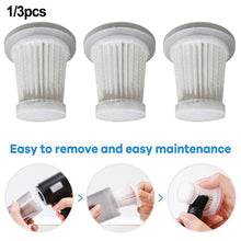 1/3pcs Filter  Element Dust  Filter For  Car Mini Wireless Vacuum Cleaner Washable Reusable Filters Replacement Parts