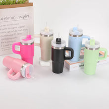14oz Car Mug with Handle Double-layer Vacuum Coffee Cup Portable Water Cup Large Capacity 304 Stainless Steel Travel Thermal Cup