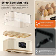 Egg Steamer Electric Egg Boiler 6 Eggs Capacity Electric Egg Steamer with Timer and Auto Shut-Off Electric Rapid Egg Cooker