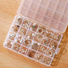 28Grids Transparent Plastic Storage Jewelry Box Compartment Adjustable Container Storage Boxes Beads Ring Earring Organizer Case