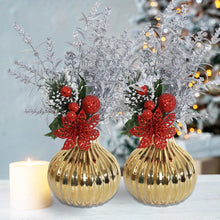 XIYA FLOWER Unique Geometric Vase Modern and Minimalist Style Ceramic Craftsmanship Gold Silver Festival Home Decor